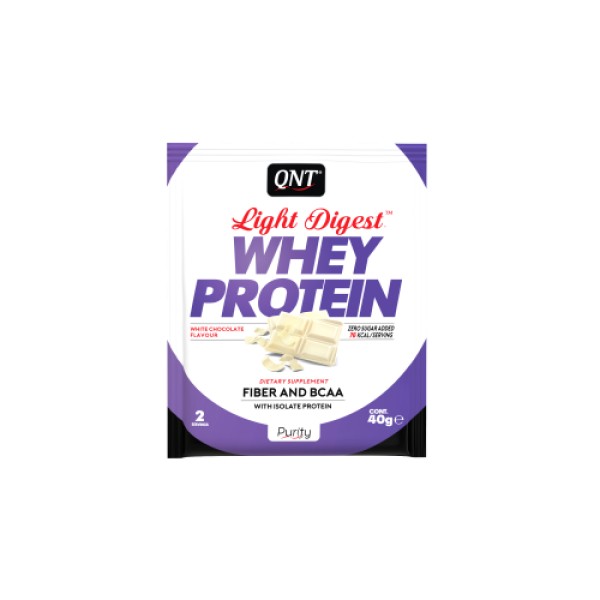 QNT Light Digest Whey Protein White Chocolate 40 gr product photo