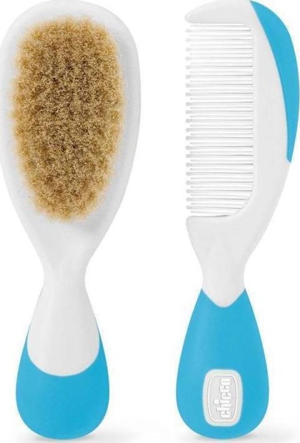 Chicco Βούρτσα-Χτένα Φυσική Τρίχα Σιέλ product photo