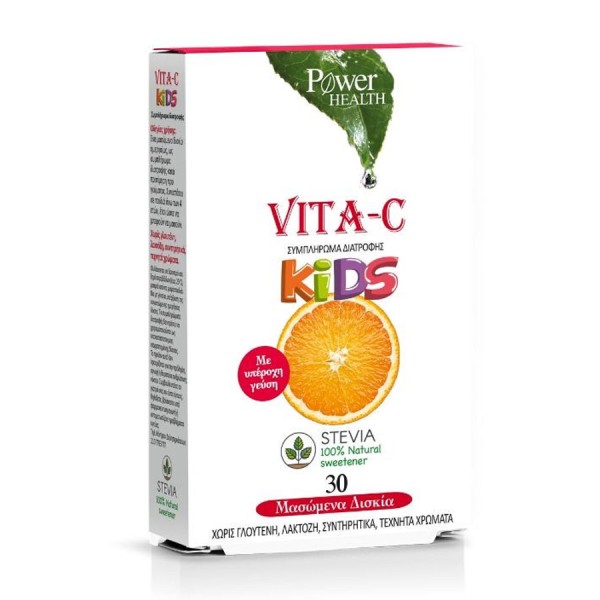 Power Health Vita C Kids Stevia 30 Μασώμενα Αρκουδάκια product photo
