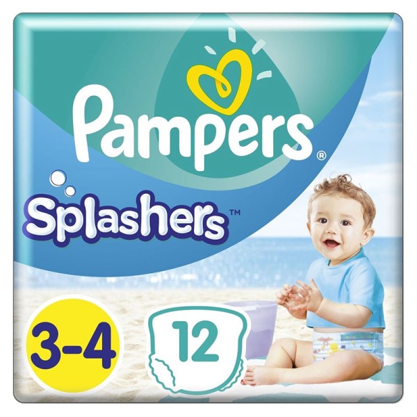 Pampers Splashers Μέγεθος 3-4 (6-11kg) 12 Πάνες product photo