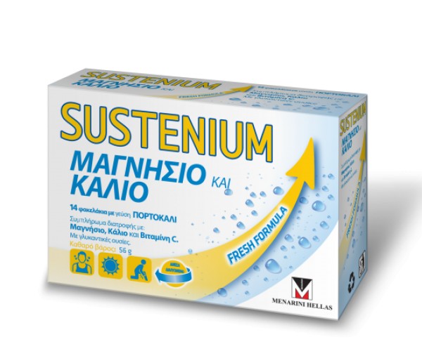 Menarini Sustenium Μαγνήσιο & Κάλιο 14 Φακελάκια product photo