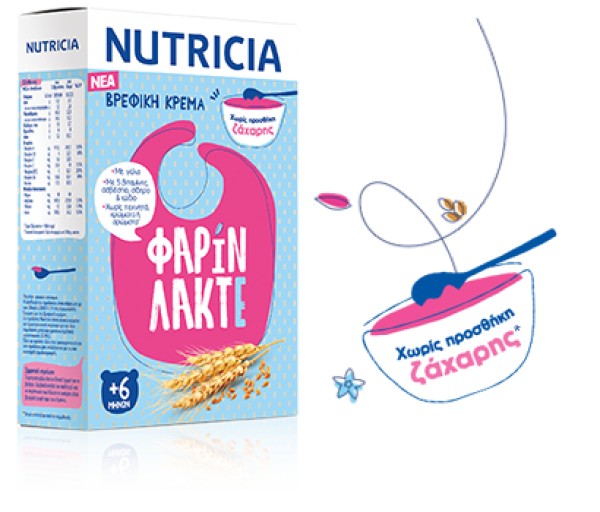 Nutricia Βρεφική Κρέμα Φαρίν Λακτέ από τον 6ο μήνα 250 gr product photo