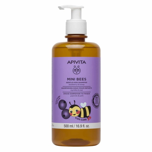 Apivita Απαλό Σαμπουάν Για Παιδιά Με Μύρτιλο & Μέλι 500ml product photo