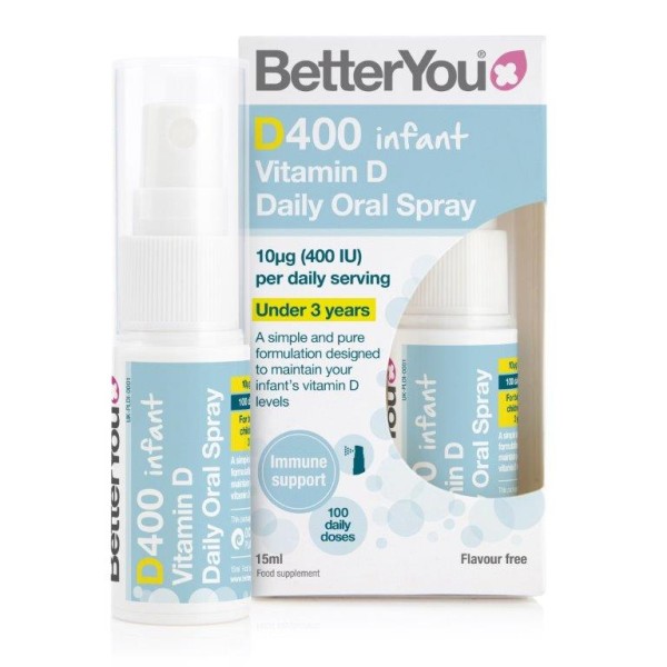 BetterYou D400 Infant Vitamin D Daily Oral Spray 15ml product photo
