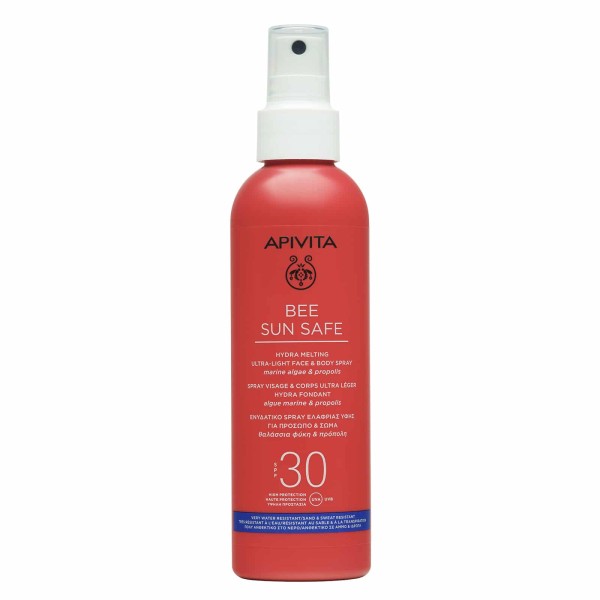 Apivita Bee Sun Safe Αντηλιακό Ενυδατικό Spray Ελαφριάς Υφής Για Πρόσωπο & Σώμα Spf30 200 ml product photo