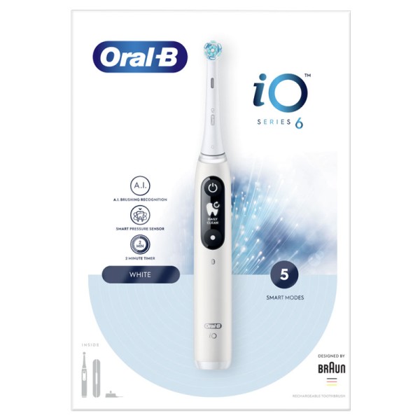 Oral-B iO Series 6 Hλεκτρική Οδοντόβουρτσα- White product photo