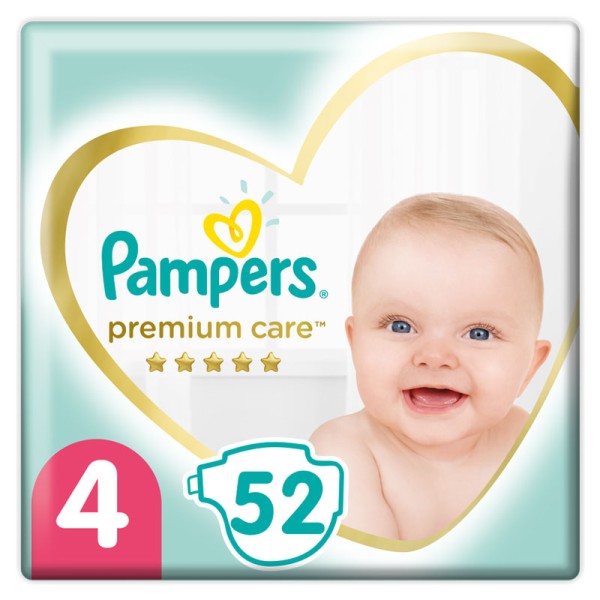 Pampers Premium Care Μέγεθος 4 (9-14kg) 52 Πάνες product photo