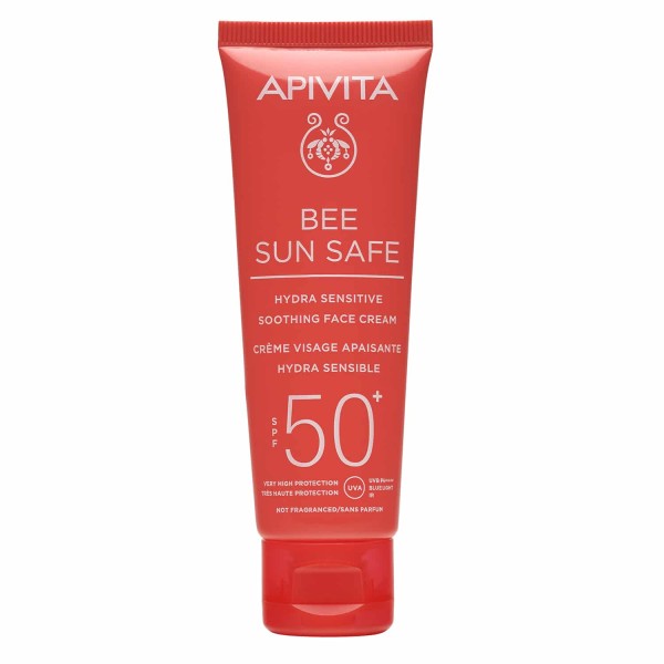 Apivita Bee Sun Safe Αντηλιακή Καταπραϋντική Κρέμα Προσώπου Για Ευαίσθητες Επιδερμίδες Spf50 50 ml product photo