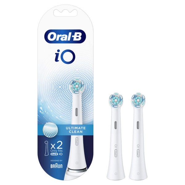 Oral-B iO Ultimate Clean White Ανταλλακτικές Κεφαλές 2 Τεμάχια product photo