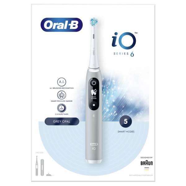 Oral-B iO Series 6 Hλεκτρική Οδοντόβουρτσα-Grey Opal product photo