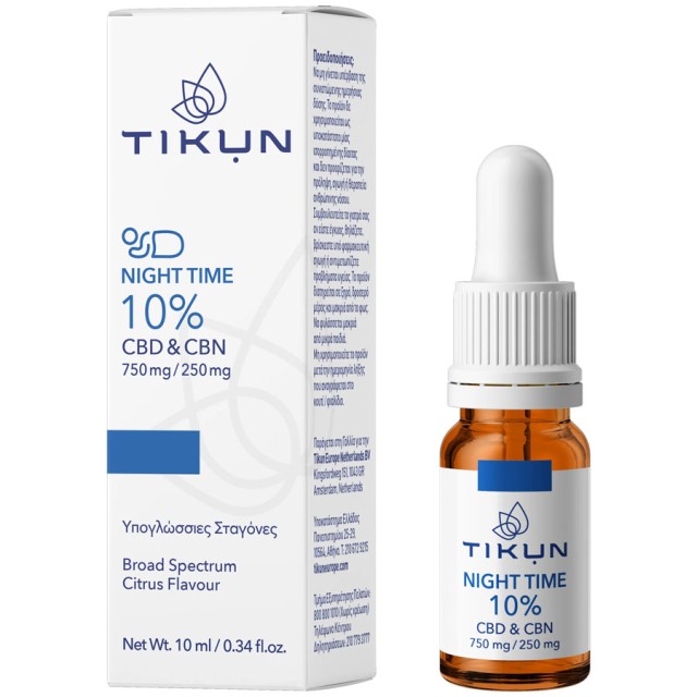Tikun Night Time 10% CBD & CBN 750mg/250mg Oral Drops 10ml product photo