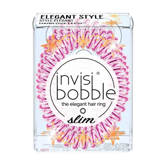 Invisibobble Slim Time to Shine Collection La Vie en Rose 3 τεμ product photo