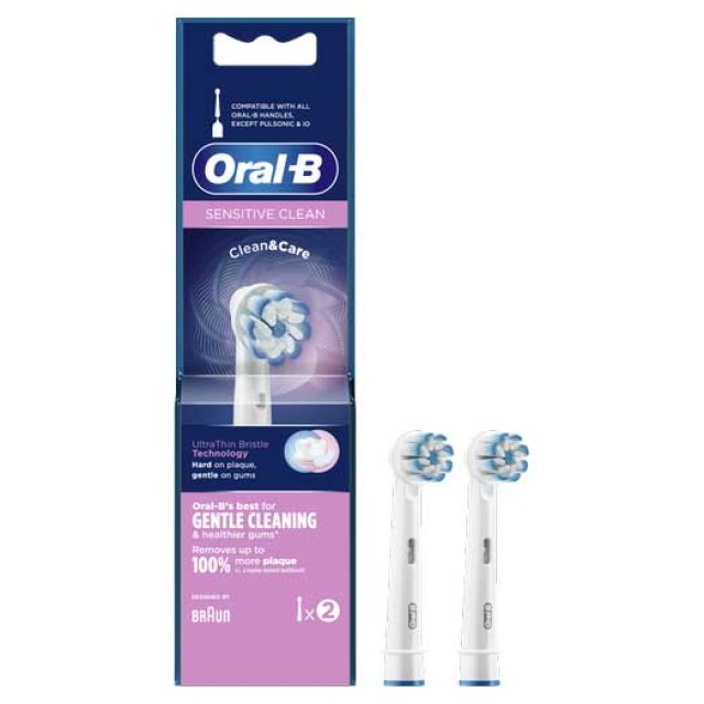 Oral-B Sensitive Clean Κεφαλές Βουρτσίσματος 2 τεμ product photo