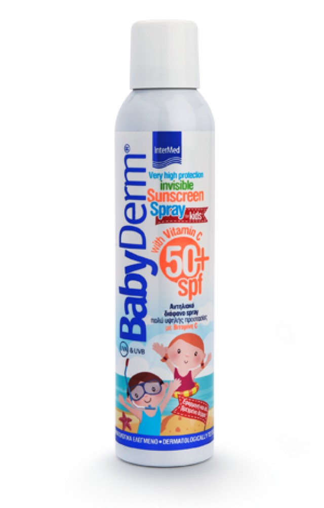 Intermed BabyDerm Invisible Sunscreen Spray Spf 50+ for Kids 200 ml product photo
