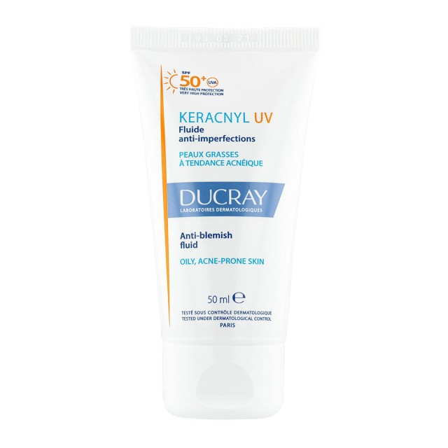 Ducray Keracnyl UV Anti-Blemish Face Fluid Spf50+, 50ml product photo