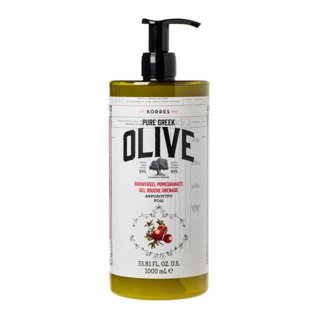 Korres Pure Greek Olive Shower Gel Pomegranate 1000ml product photo