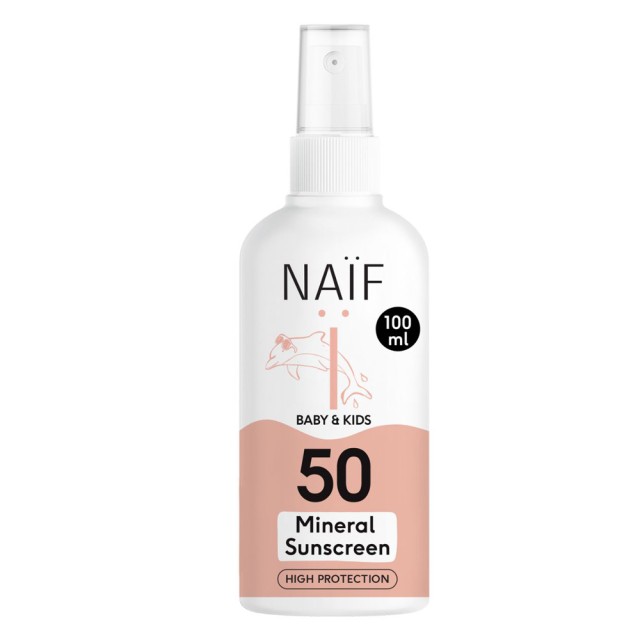 Naif Mineral Sunscreen Spray for Baby & Kids SPF50 με Άρωμα 100ml product photo
