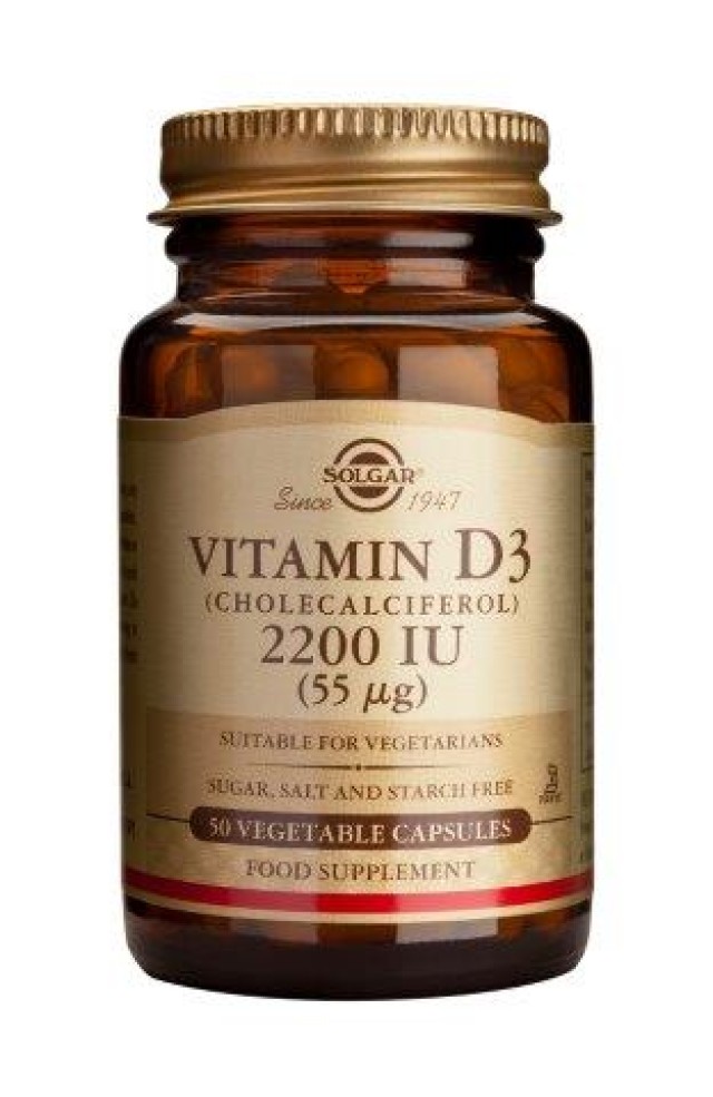 Solgar Vitamin D3 2200 Iu 50 Veg.Caps product photo