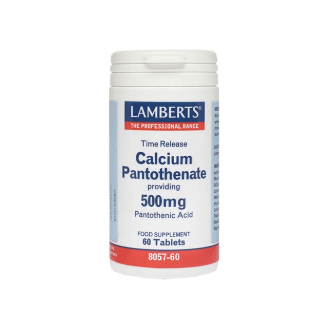 Lamberts Calcium Pantothenate 500Mg Time Release 60 Ταμπλέτες (B-5) product photo