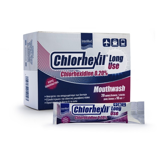 Intermed Chlorhexil 0.20% Mouthwash Long Use 20 stick x 10 ml product photo