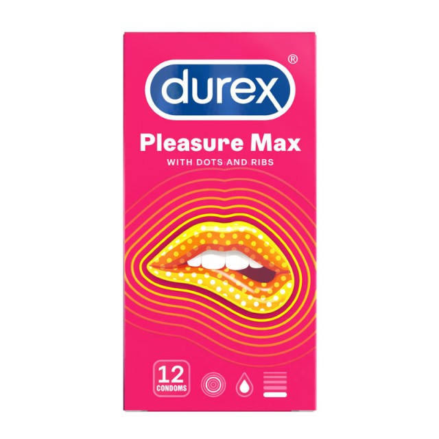 Durex Προφυλακτικά Pleasure Max 12 Τμχ product photo