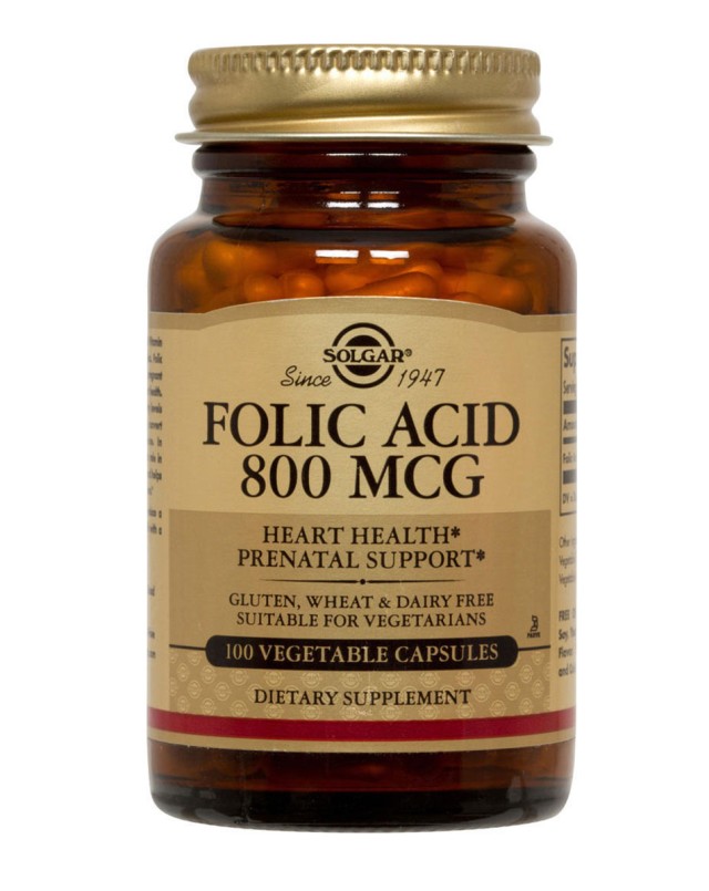 Solgar Folic Acid 800 mg 100 Tabs product photo