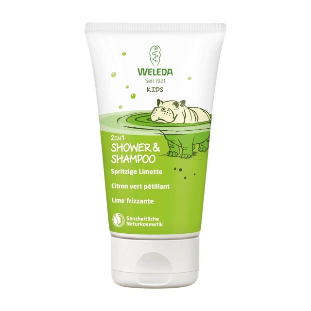 Weleda Kids 2in1 Shampoo & Body Wash Lime Παιδικό Αφρόλουτρο & Σαμπουάν 2 σε 1 με Άρωμα Δροσερό Μοσχολέμονο 150ml product photo