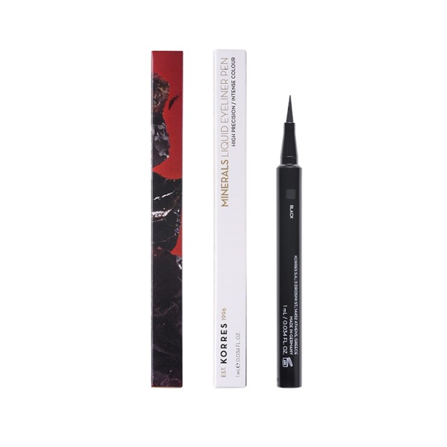 Korres Minerals Liquid Eyeliner Pen 01 Black 1ml product photo