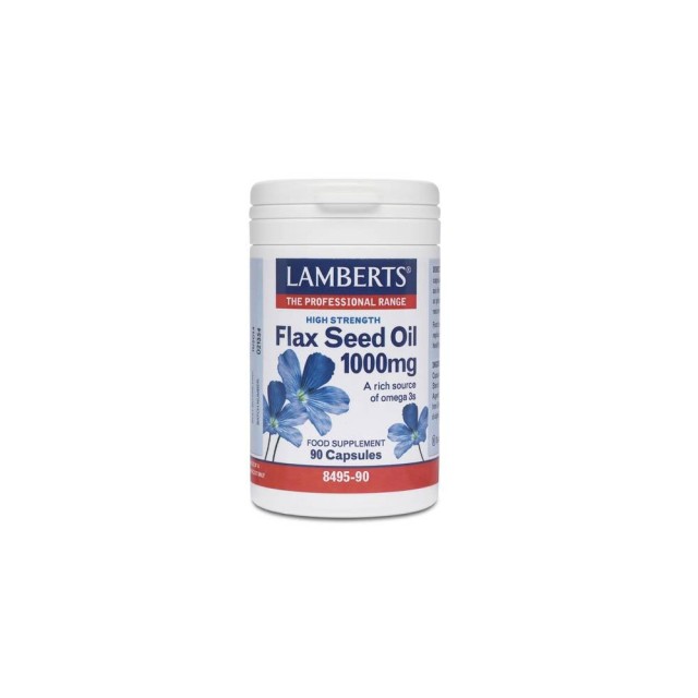 Lamberts Flax Seed Oil 1000Mg 90 Κάψουλες (Ω3+Ω6) product photo