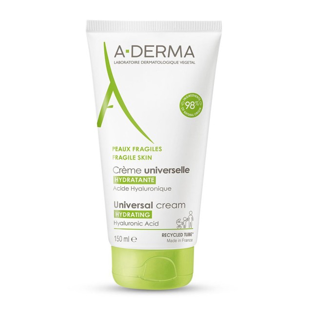 A-Derma Universal Hydrating Cream with Hyaluronic Acid for Fragile Skin 150ml product photo