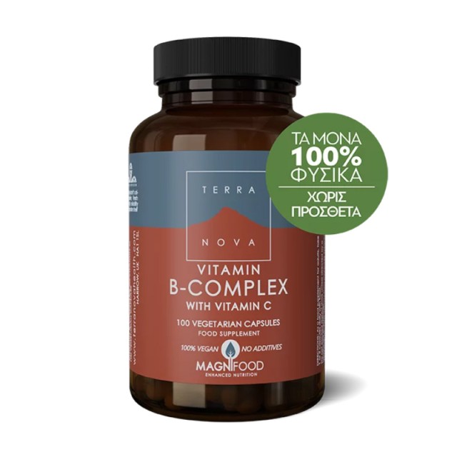 Terranova B-Complex with Vitamin C 100 veg. caps product photo