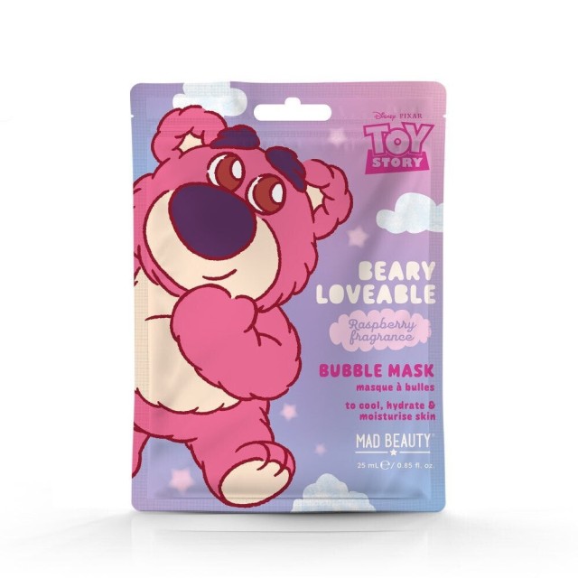 Mad Beauty Toy Story Lotso Love Bubble Mask Αφρίζουσα Μάσκα Προσώπου με Άρωμα Raspberry product photo