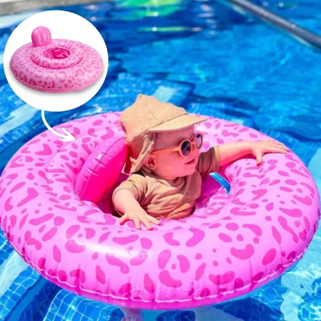 Swim Essentials Παιδικό Σωσίβιο Pink Leopard με Κάθισμα 69εκ 0-1 ετών product photo