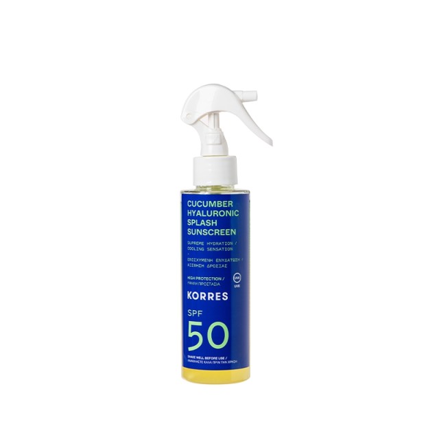 Korres Cucumber & Hyaluronic Splash Sunscreen SPF50 150 ml product photo