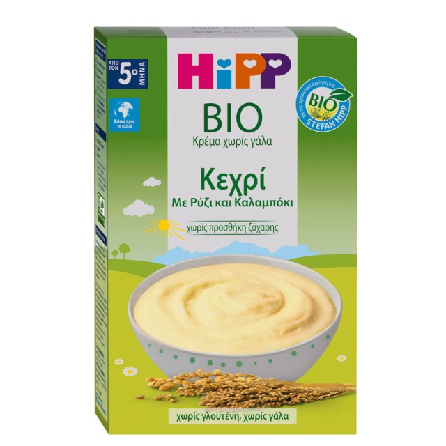 HiPP Βρεφική Κρέμα Κεχρί με Ρύζι και Καλαμπόκι 5m+ 200gr product photo