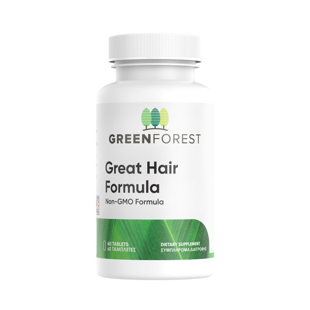 Green Forest Great Hair Formula 60 Συμπλήρωμα Διατροφής για Υγιή & Δυνατά Μαλλιά 60tabs product photo