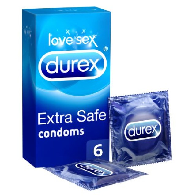 Durex Extra Safe Προφυλακτικά με Μεγαλύτερο Πάχος 6 Τεμάχια product photo