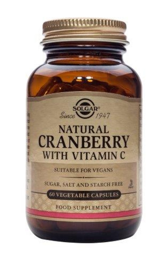 Solgar Cranberry With Vitamin C 60 Veg.Caps product photo