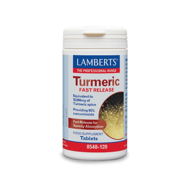 Lamberts Turmeric Fast Release 60 Ταμπλέτες New! product photo