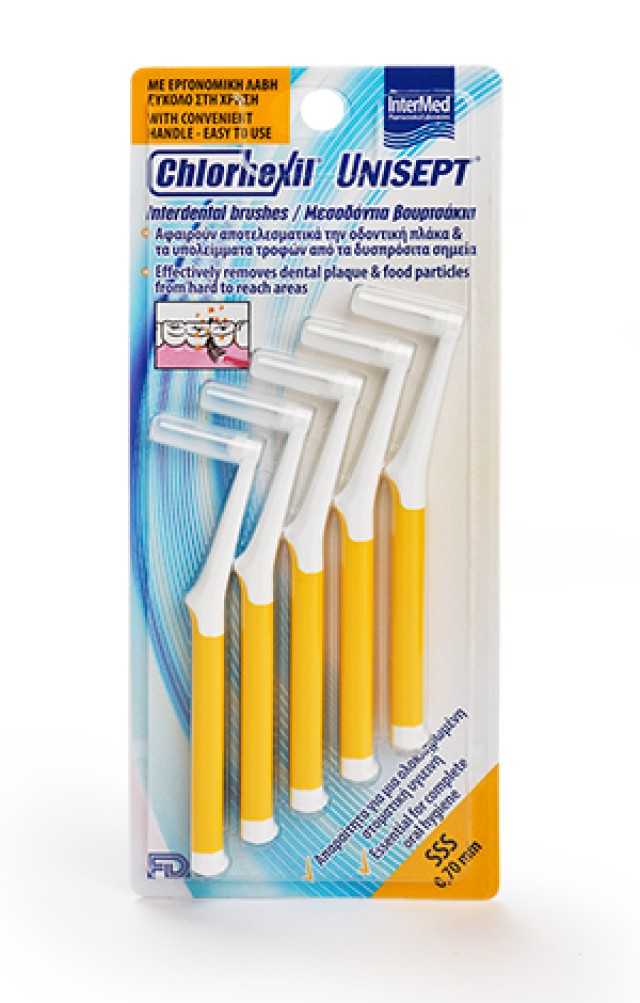 Intermed Chlorhexil Interdental Brushes SSS 0,7mm 5 τμχ product photo