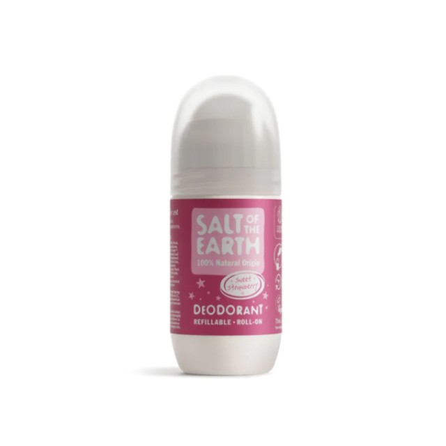 Salt of the Earth Vegan Sweet Strawberry Αποσμητικό Επαναγεμιζόμενο Roll-On 75ml product photo