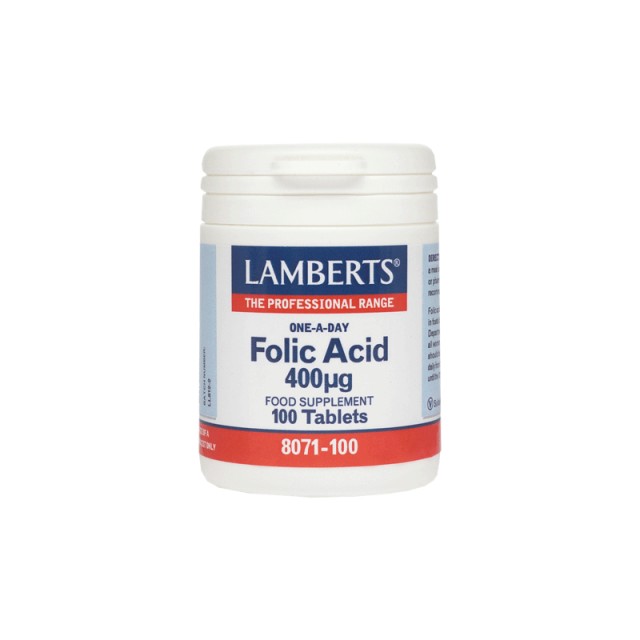 Lamberts Folic Acid 400Mcg 100 Ταμπλέτες product photo