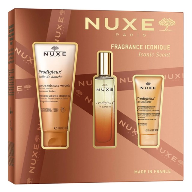 Nuxe Promo Prodigieux Le Parfum Eau De Parfum 30ml & Precious Scented Shower Oil 100ml & Scented Body Lotion 30ml product photo
