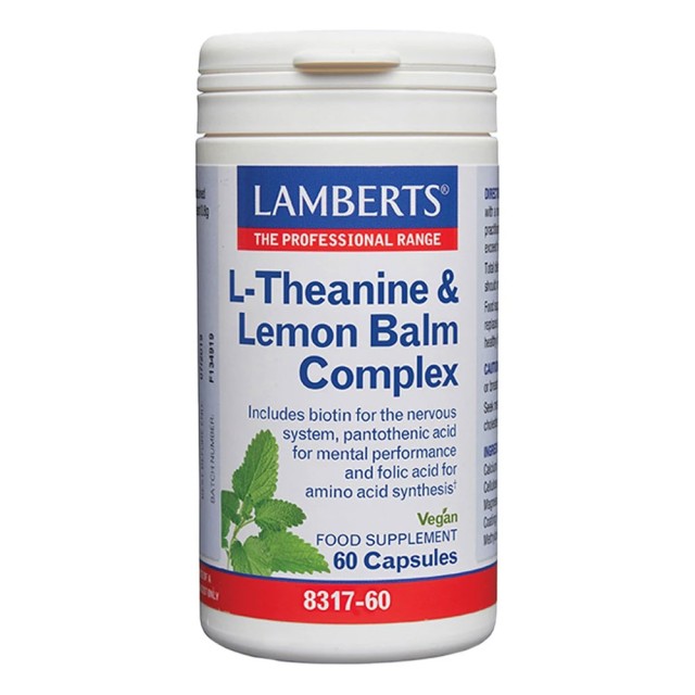 Lamberts L-Theanine & Lemon Balm Complex 60caps product photo
