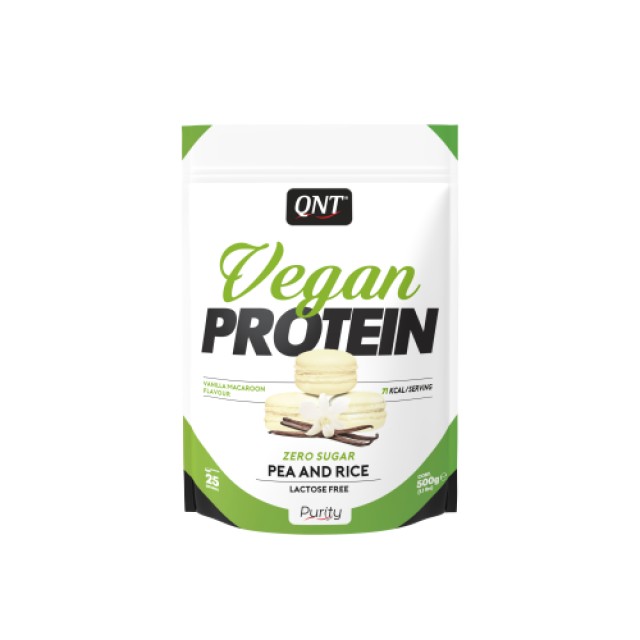 QNT Vegan Protein Vanilla Macaroon 500 gr product photo