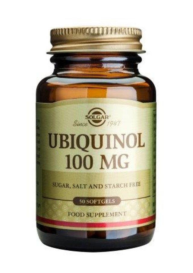 Solgar Ubiquinol 100 mg 50 Softgels product photo