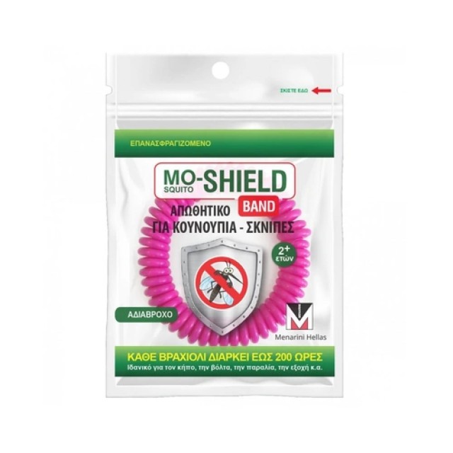 Menarini Mo-Shield Αντικουνουπικό Βραχιολάκι Ροζ 1 Τμχ product photo