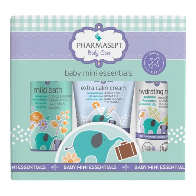 Pharmasept Promo Baby Care Hydrating Milk 40ml & Extra Calm Cream 40ml & Mild Bath 100ml product photo