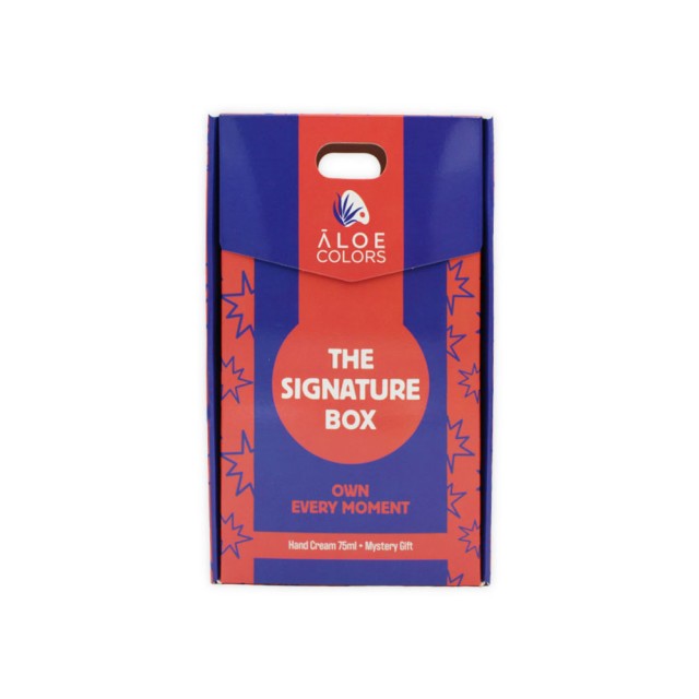 Aloe Colors Xmas Promo The Signature Box με Signature Hand Cream Ενυδατική Κρέμα Χεριών 75ml & Mystery Gift 1τεμ product photo
