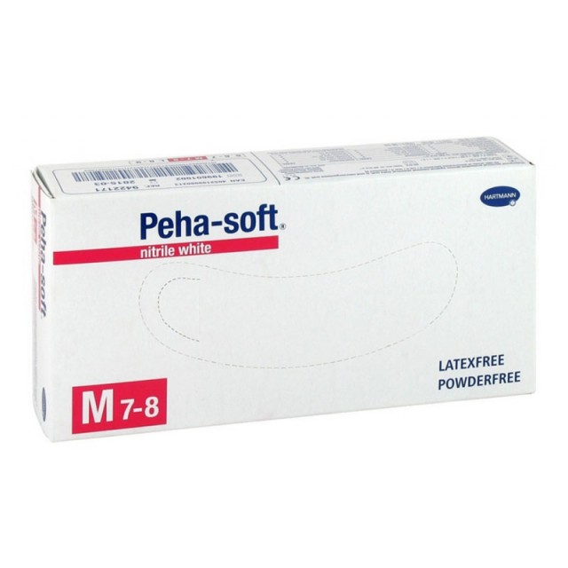 Hartmann Peha-soft Nitrile White Χωρίς Πούδρα Medium 100 τεμ product photo